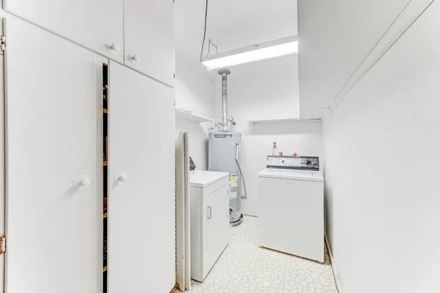 a view of a porch with wooden walls