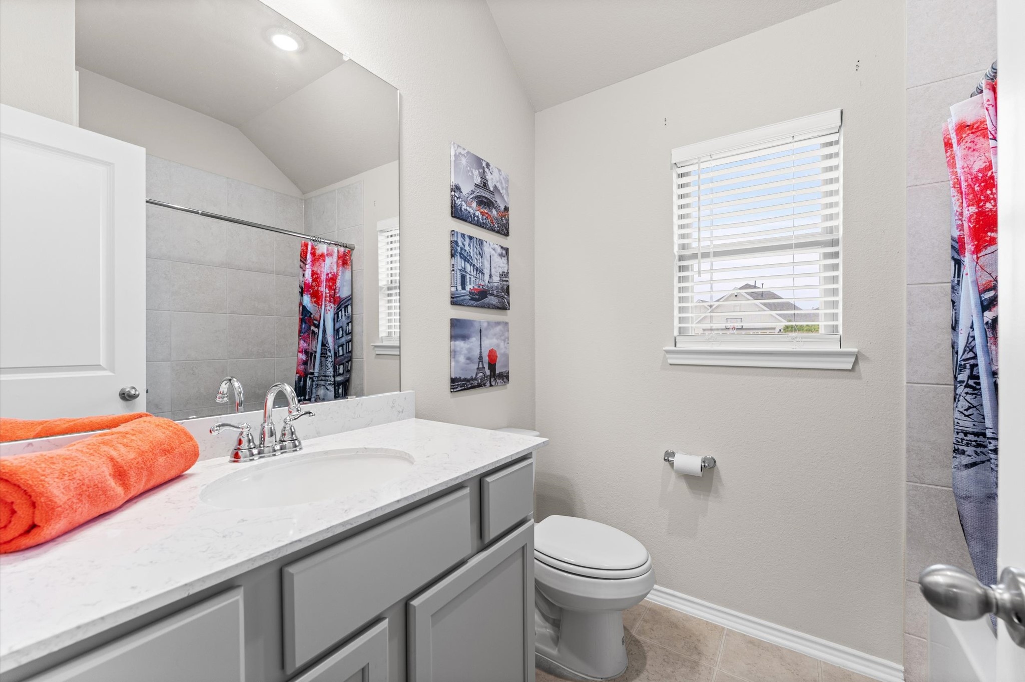 2702 Meadow View Lane Conroe, TX 77385 - Photo 7 of 26 a bathroom with a sink and a mirror