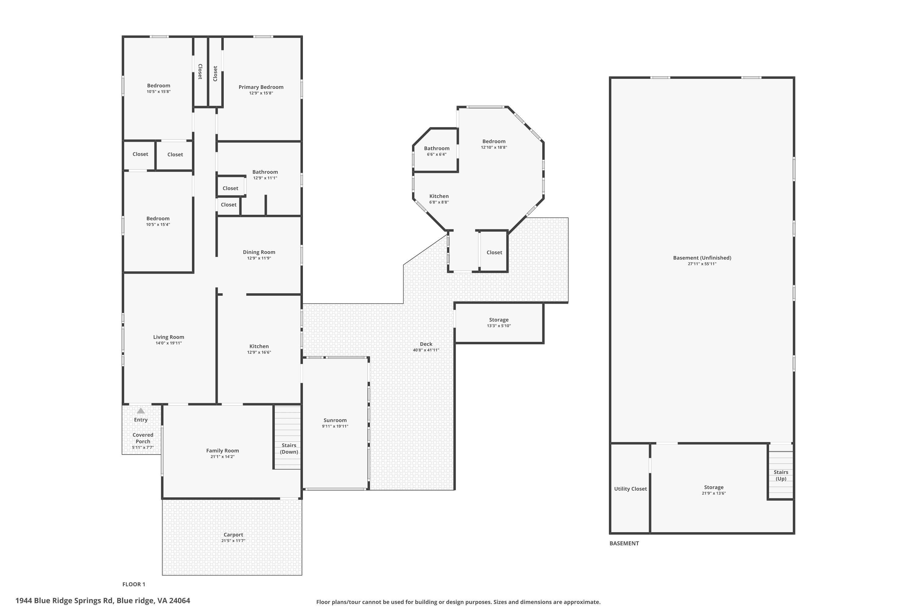 1944 Blue Ridge Springs Road Blue Ridge, VA 24064 - Photo 60 of 60 a picture of a bathroom with a white door