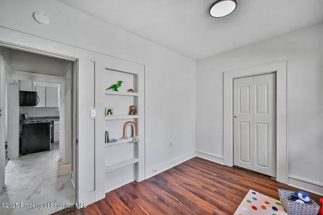 a view of a wooden roof deck