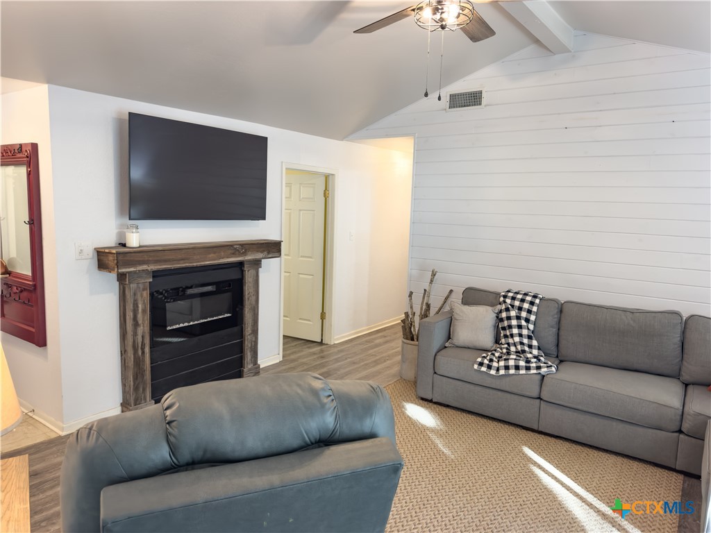 1374 Bego Road Goliad, TX 77963 - Photo 21 of 44 Cozy up to the electric fireplace!