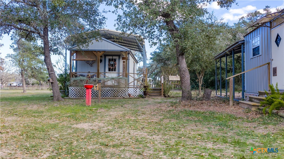 1374 Bego Road Goliad, TX 77963 - Photo 37 of 44 Exterior view of tiny home, guest home? Whatever suits your family!