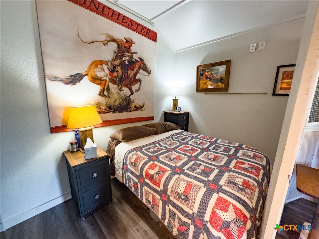 1374 Bego Road Goliad, TX 77963 - Photo 40 of 44 A screen separates the space between the living area and sleep area on the tiny home.