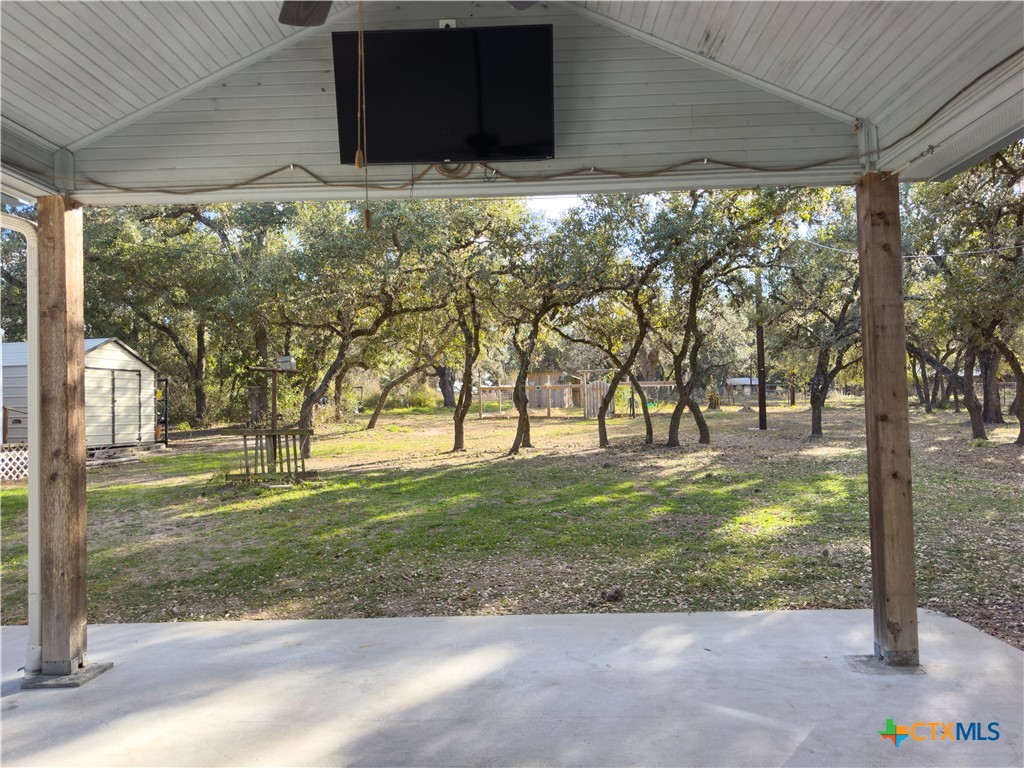 1374 Bego Road Goliad, TX 77963 - Photo 8 of 44 Wind down on this amazing covered back porch! The views are wonderful!