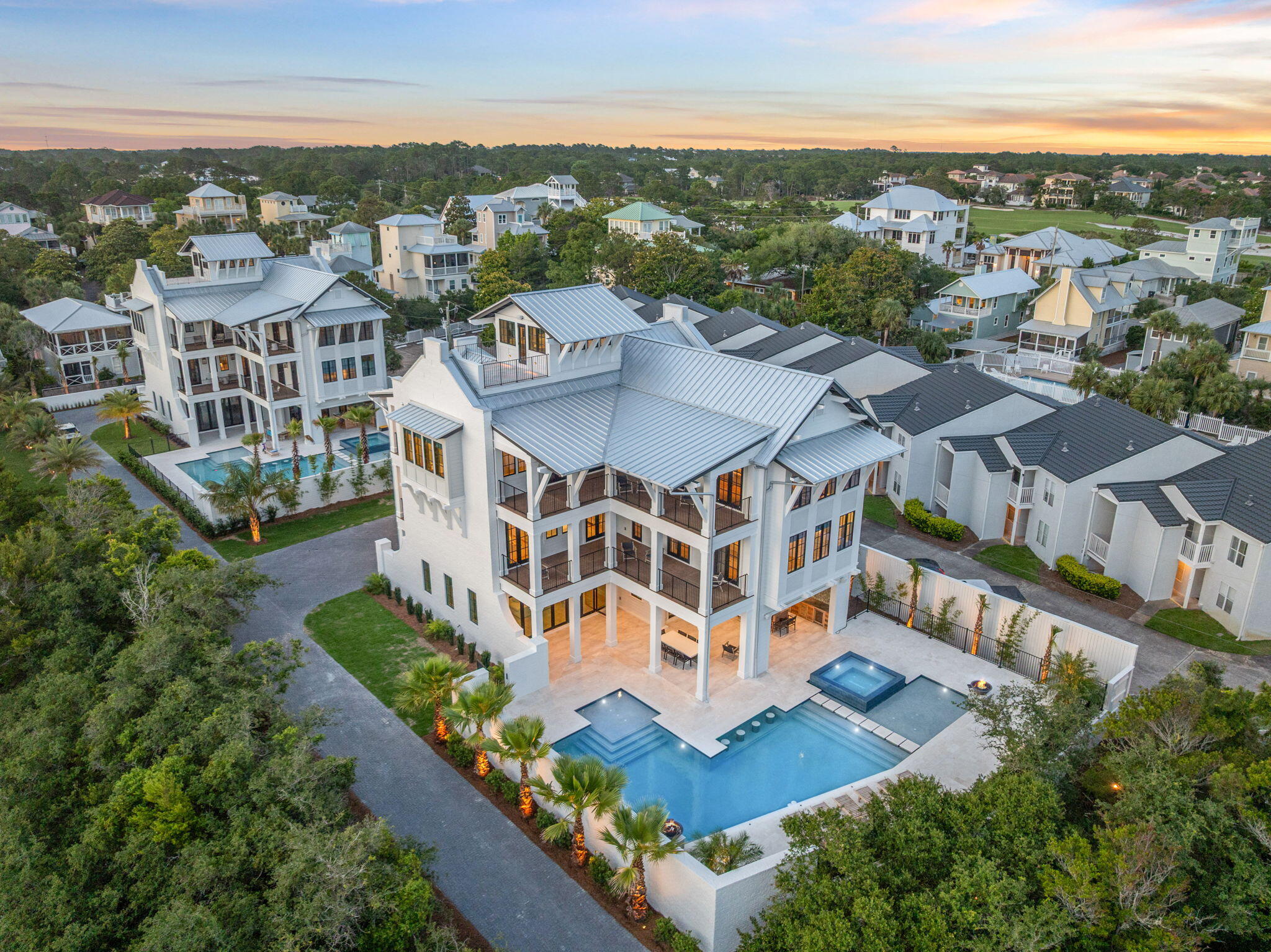 5012 West County Highway 30A Santa Rosa Beach, FL 32459 - Photo 8 of 27 an aerial view of a house with a big yard