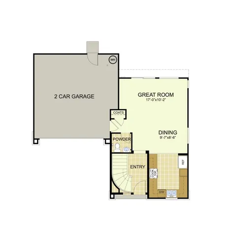 a picture of a bench in front of a door