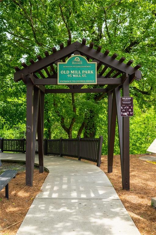 420 Junction Track Roswell, GA 30075 - Photo 42 of 45 a sign on the side of the road