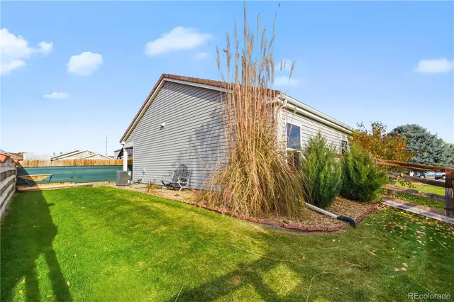 a view of backyard with a garden and plants