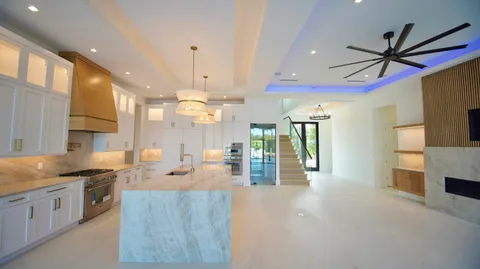 a white bath tub sitting in a bathroom