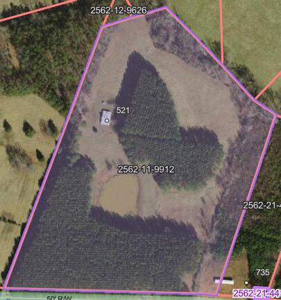 521 Piney Grove Road Gretna, VA 24557 - Photo 18 of 18 GIS PLAT MAP WITH 2023 AERIAL