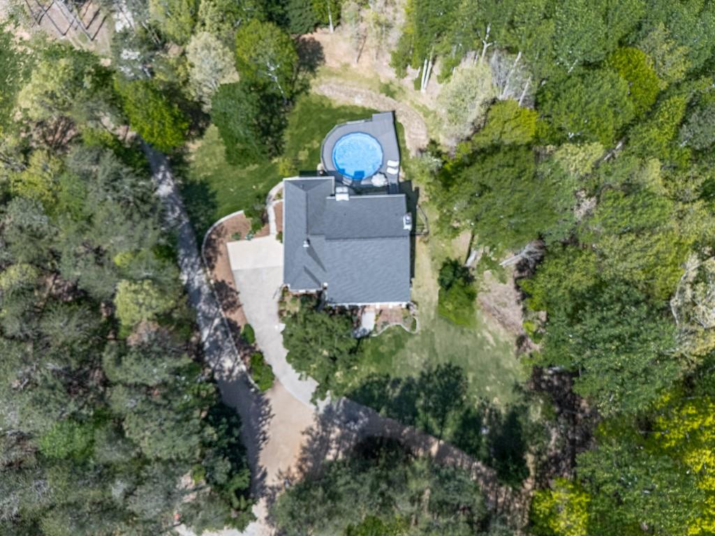 1141 Addington Lane Waleska, GA 30183 - Photo 102 of 105 an aerial view of a house with a yard and trees all around