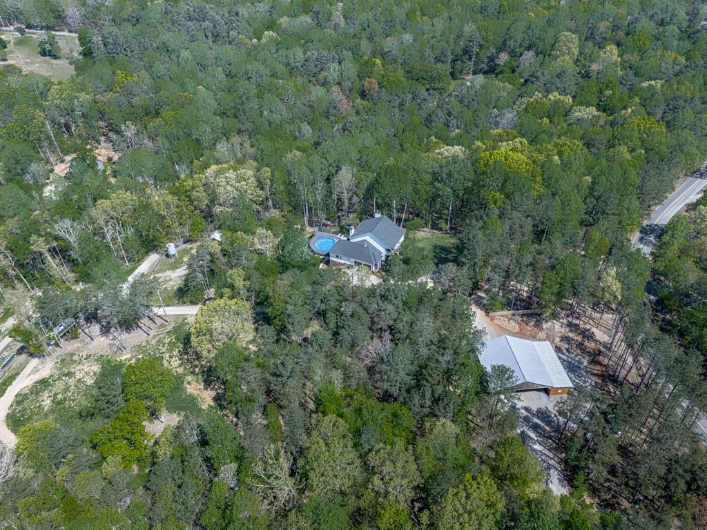 1141 Addington Lane Waleska, GA 30183 - Photo 104 of 105 an aerial view of residential house with outdoor space and trees all around