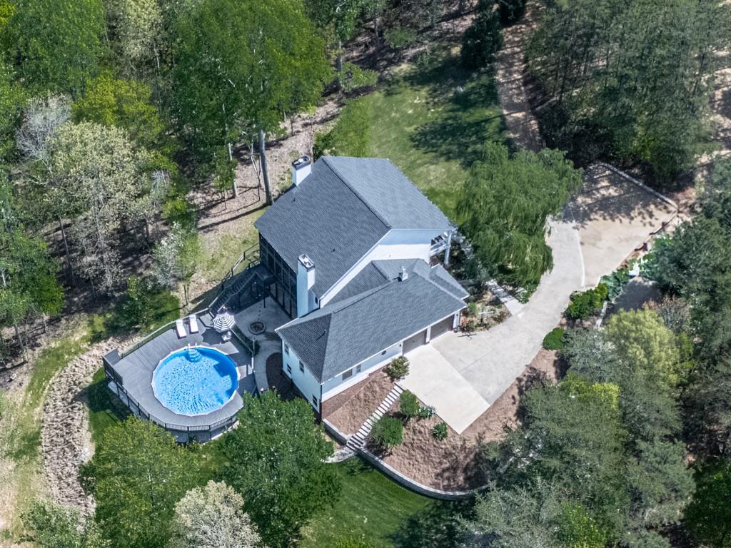 1141 Addington Lane Waleska, GA 30183 - Photo 75 of 105 an aerial view of a house with garden space and street view