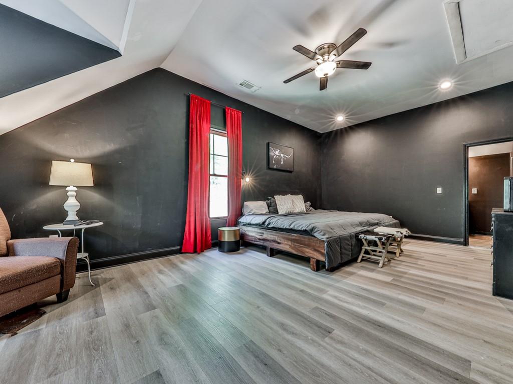 1141 Addington Lane Waleska, GA 30183 - Photo 88 of 105 a bedroom with a bed and a ceiling fan