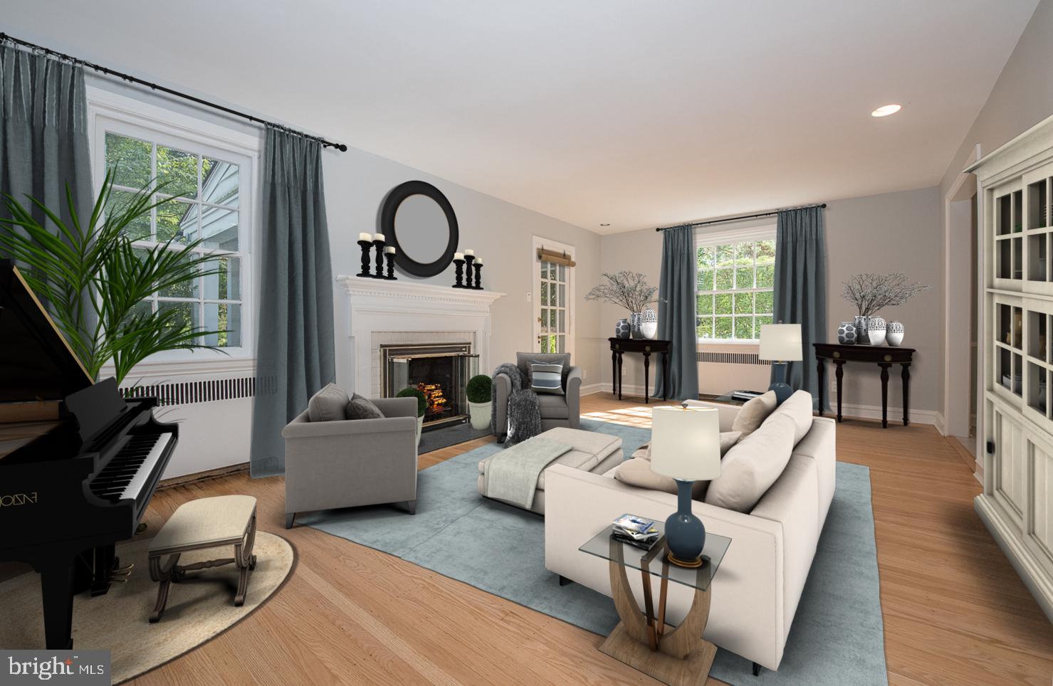 625 Fordham Road Bala Cynwyd, PA 19004 - Photo 3 of 20 Virtually Staged Living Room