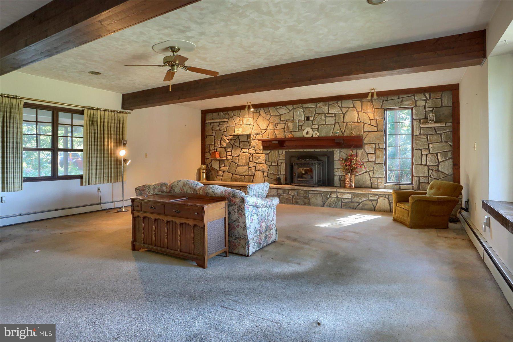 830 Stauffers Church Road Palmyra, PA 17078 - Photo 17 of 53 Stone Wall & Beamed Ceiling
