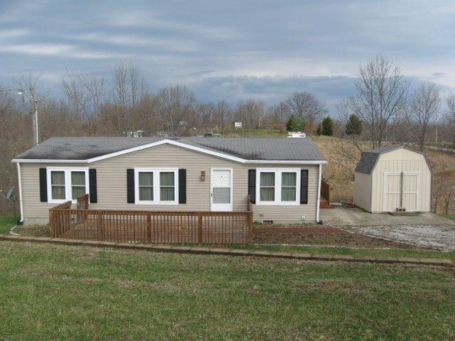 View of home from Porter Rd., new siding