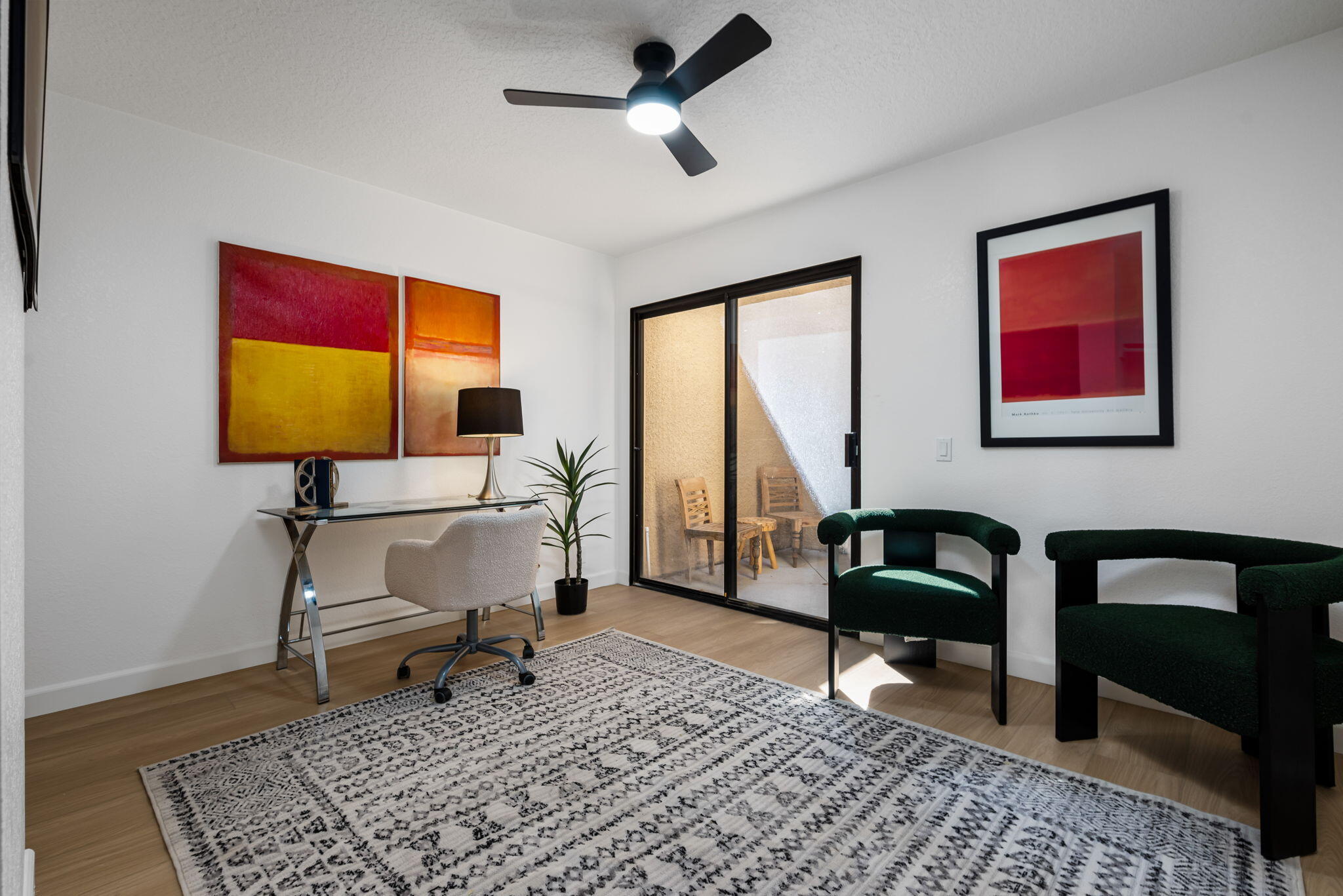 4 Maximo Way Palm Desert, CA 92260 - Photo 35 of 51 a workspace room with furniture rug and window