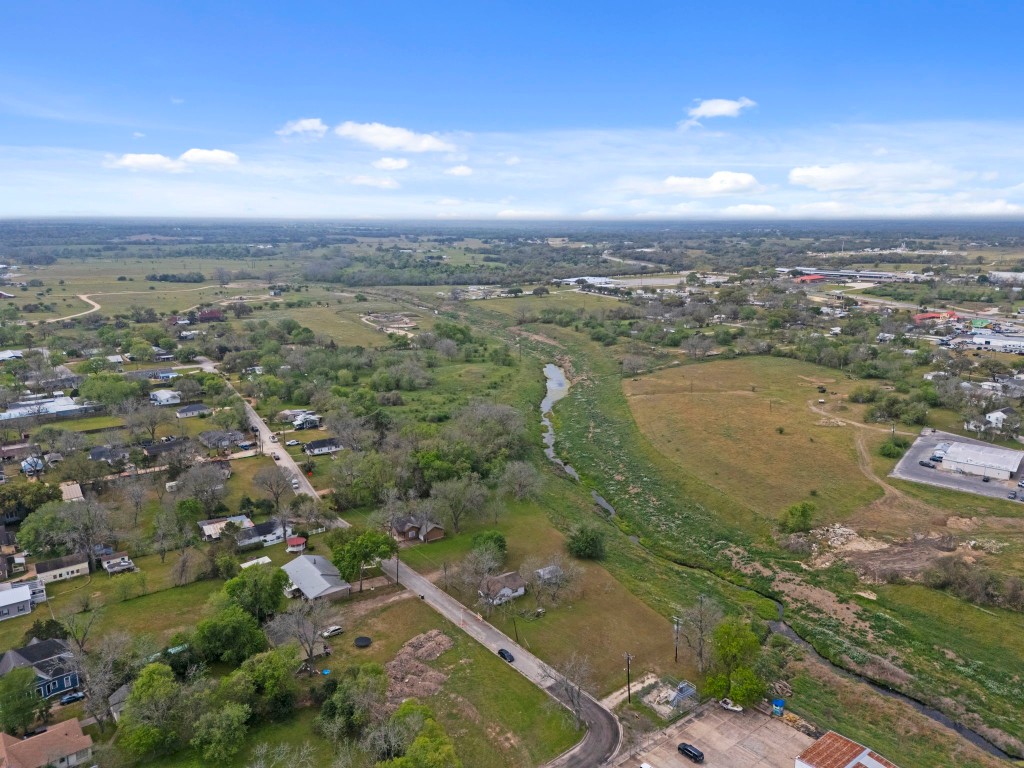 an aerial view of residential building with outdoor space