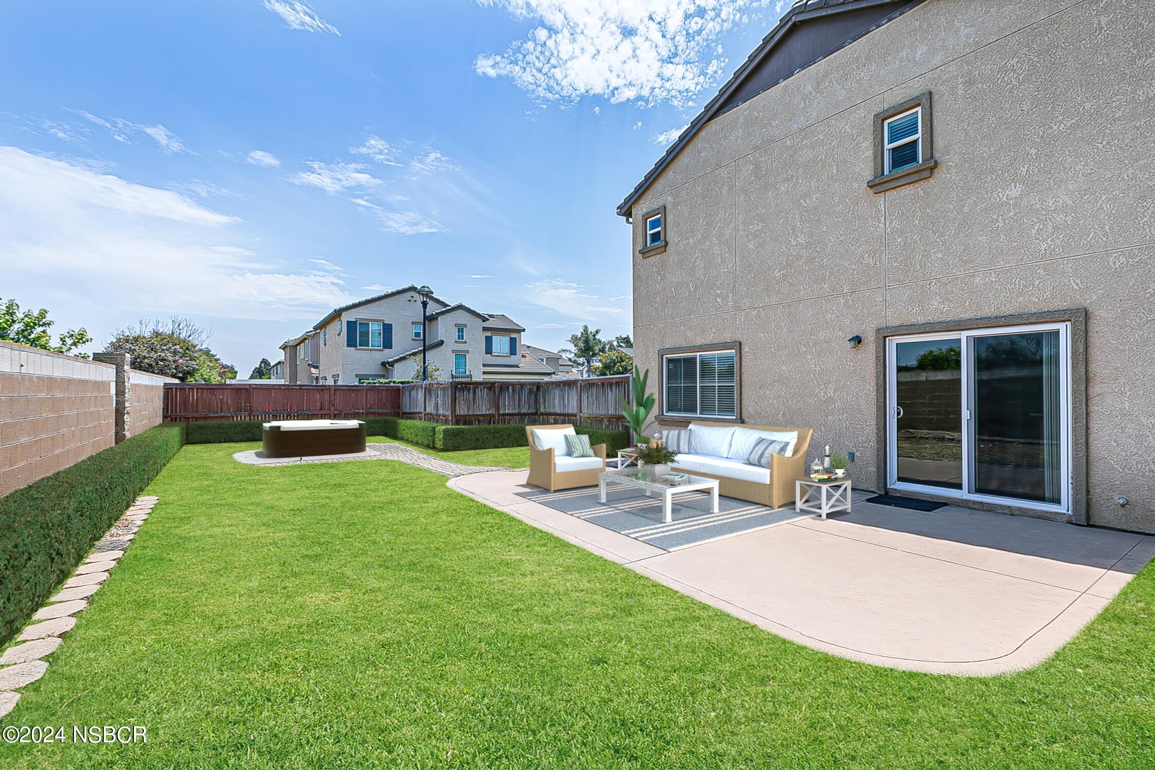 2029 Green Ridge Circle Lompoc, CA 93436 - Photo 7 of 40 STAGED Rear yard landscaping & patio