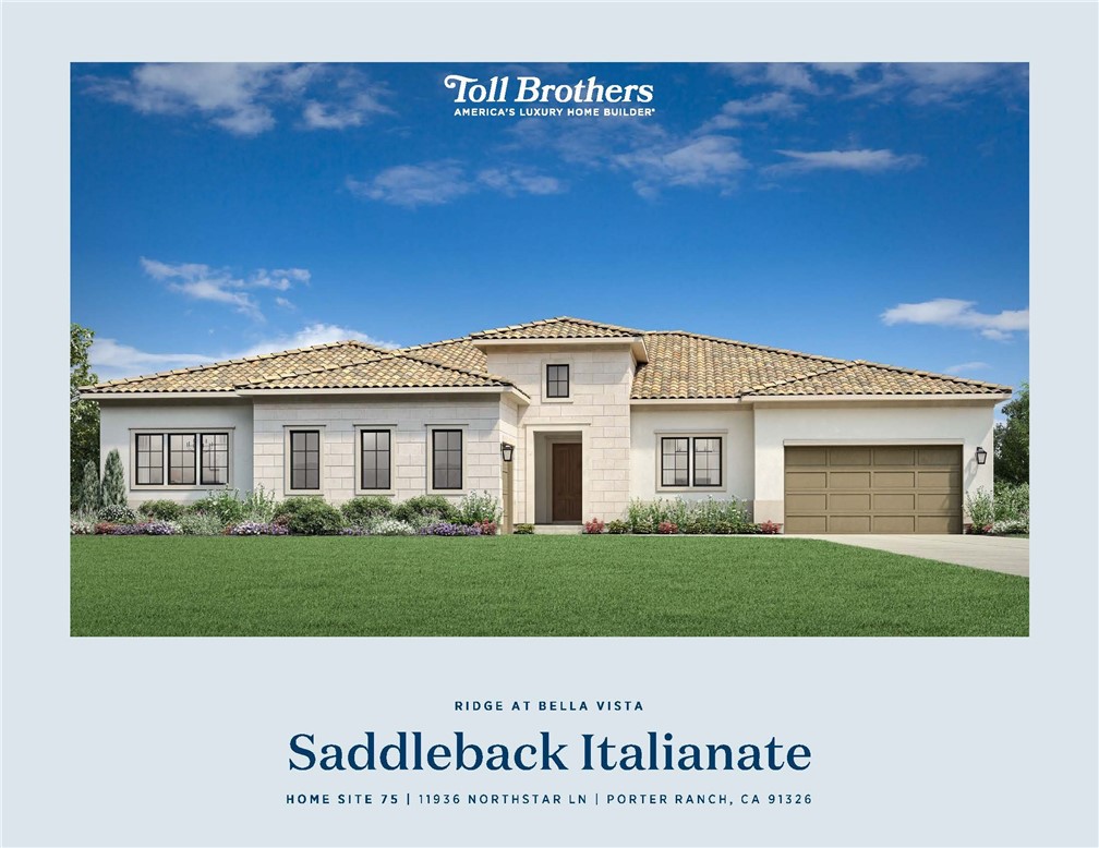 11936 Northstar Lane Porter Ranch, CA 91326 - Photo 19 of 26 Homesite 75: Saddleback Italianate - Ridge Collection at Bella Vista - Photo of artist rendering - Not actual home for sale - Home is still under construction
