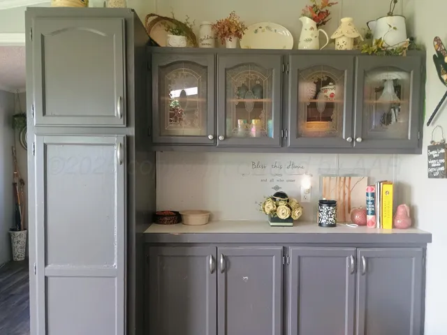 a close view of water heater room