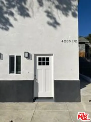 a view of front door of house