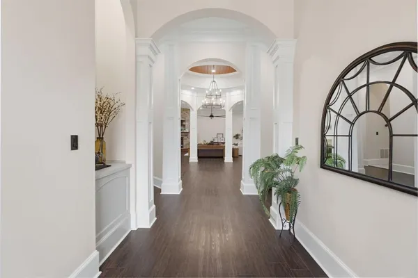 wooden floor in an empty room
