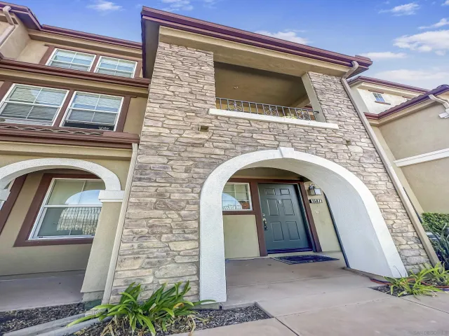 a front view of a house