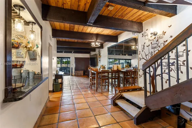 a view of entryway with a front door