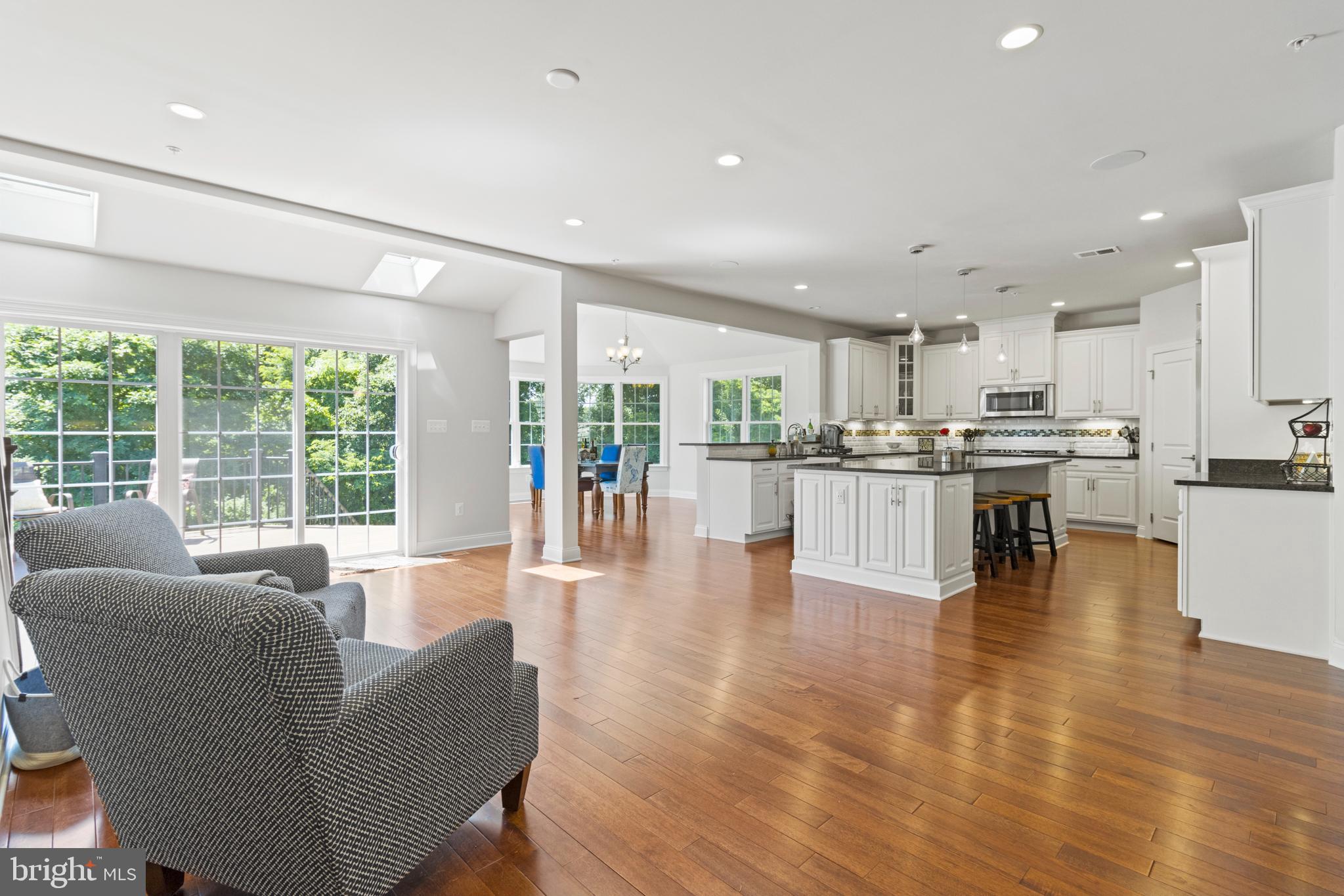 14432 Maple Ridge Court Baldwin, MD 21013 - Photo 10 of 68 Kitchen Lounge Area w/ Hardwood Floors & Skylight