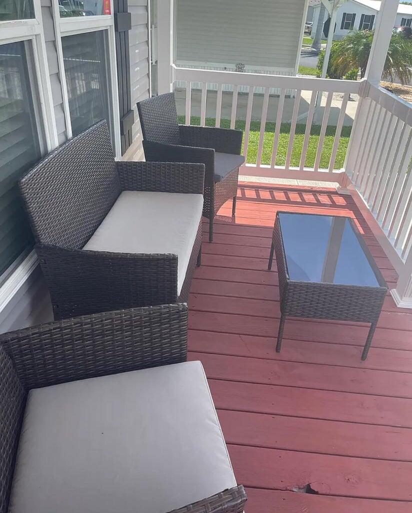 356 Mockingbird Avenue Fort Pierce, FL 34982 - Photo 2 of 12 a view of balcony with wooden floor