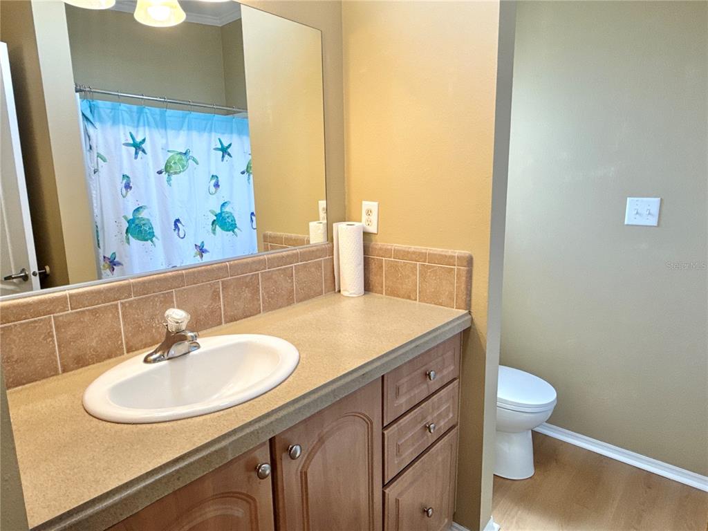 6817 Mt Pleasant Road Northeast, Unit 49 St. Petersburg, FL 33702 - Photo 20 of 30 a bathroom with a sink and a mirror