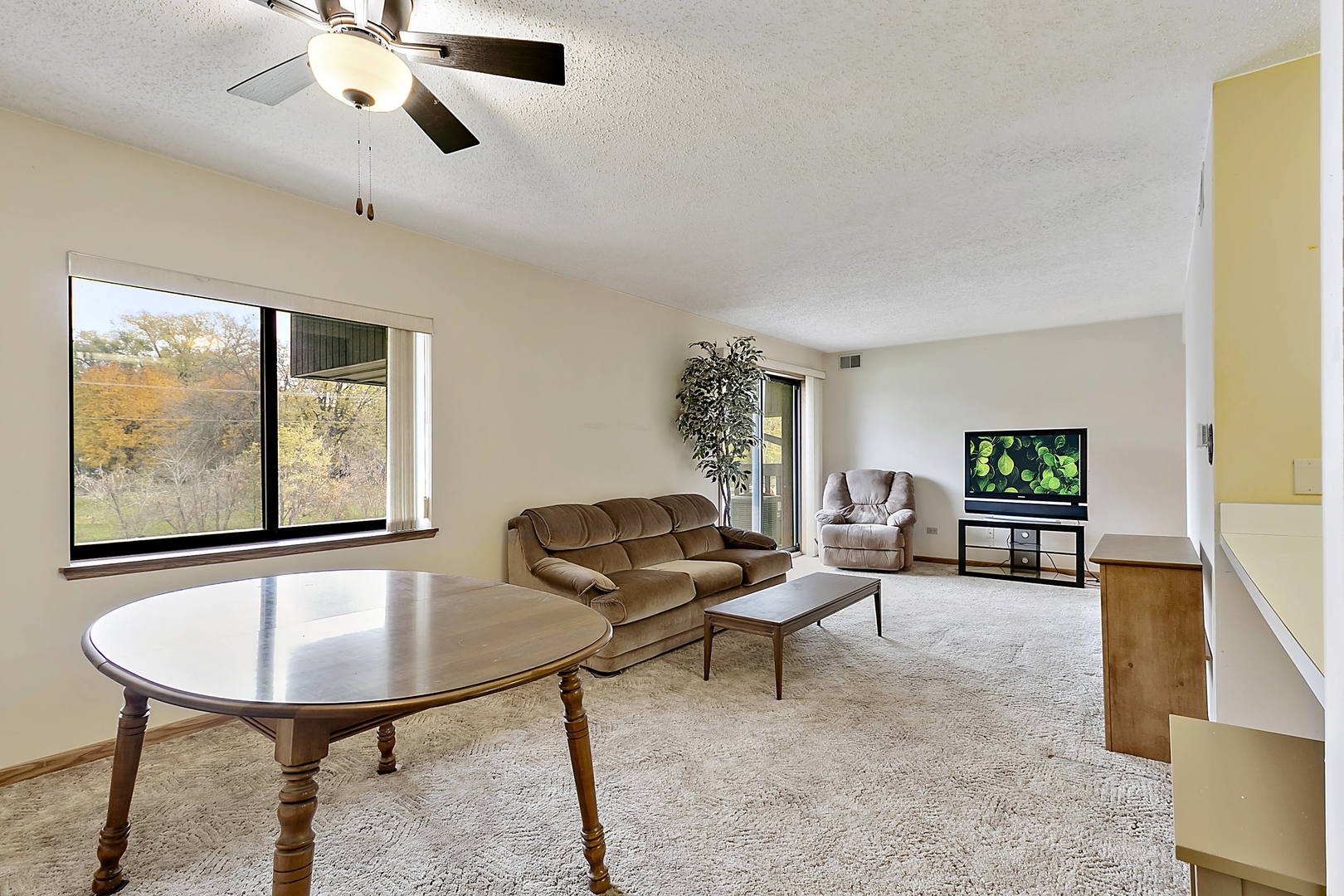 937 East Division Street, Unit 2D Lockport, IL 60441 - Photo 9 of 18 a living room with furniture and a flat screen tv