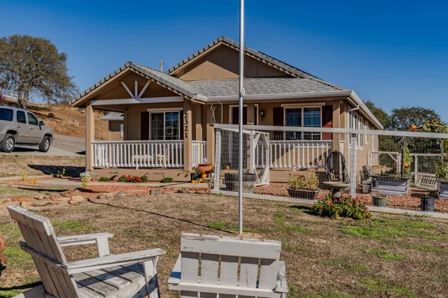 a front view of a house with a porch