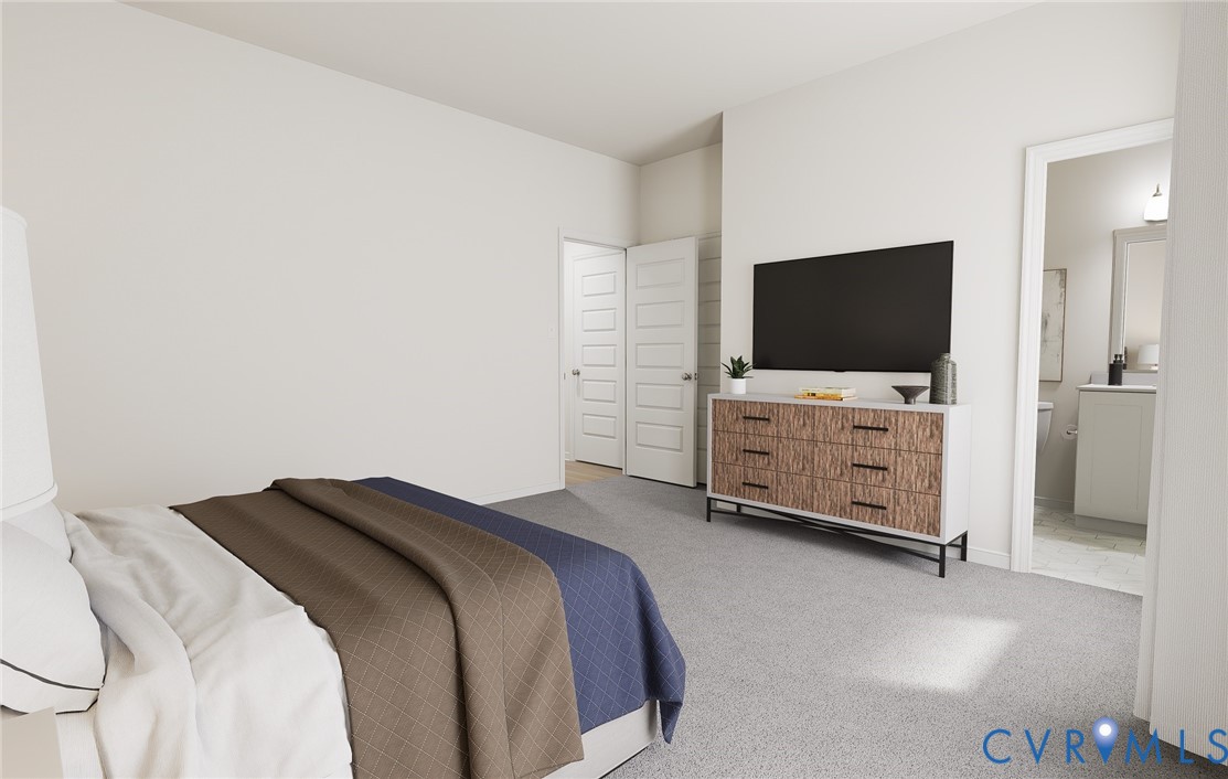 285 Greenpark Road Sandston, VA 23150 - Photo 4 of 29 a bedroom with bed and flat screen tv