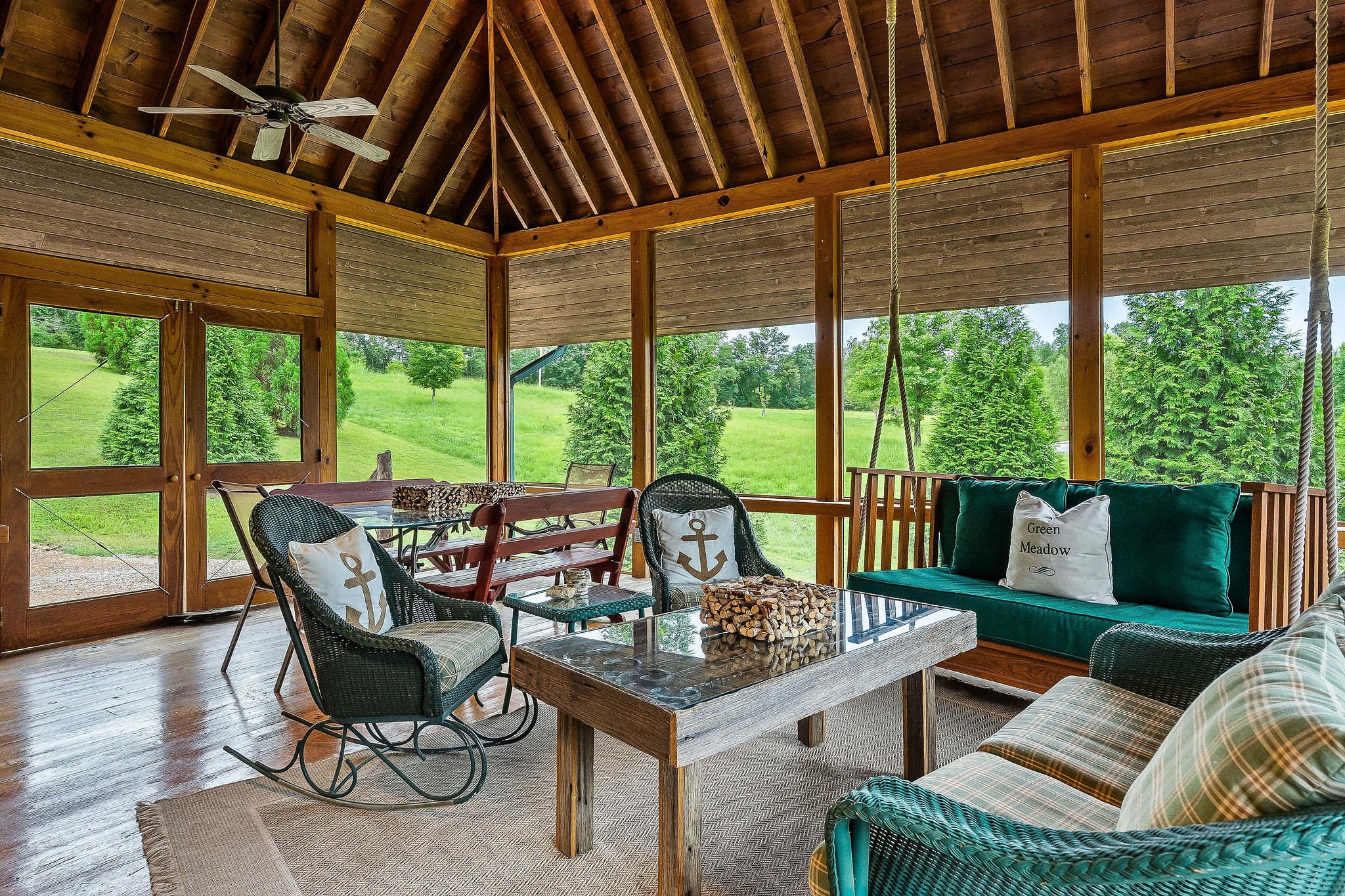 4042 Rocky Ridge Road Doyle, TN 38559 - Photo 41 of 85 a living room with furniture and a floor to ceiling window