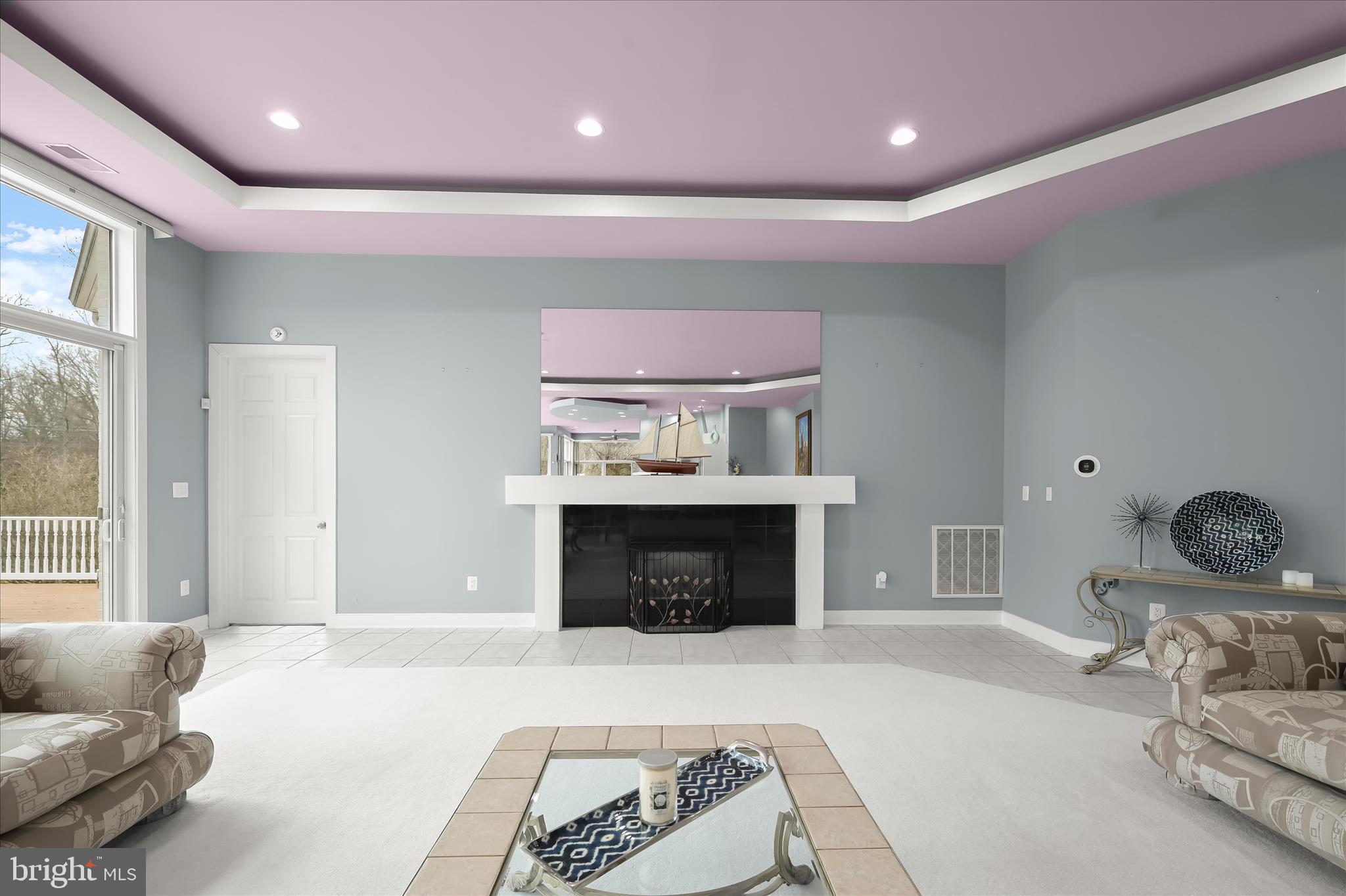 11678 Frederick Road Ellicott City, MD 21042 - Photo 19 of 118 a living room with furniture a fireplace and a large window