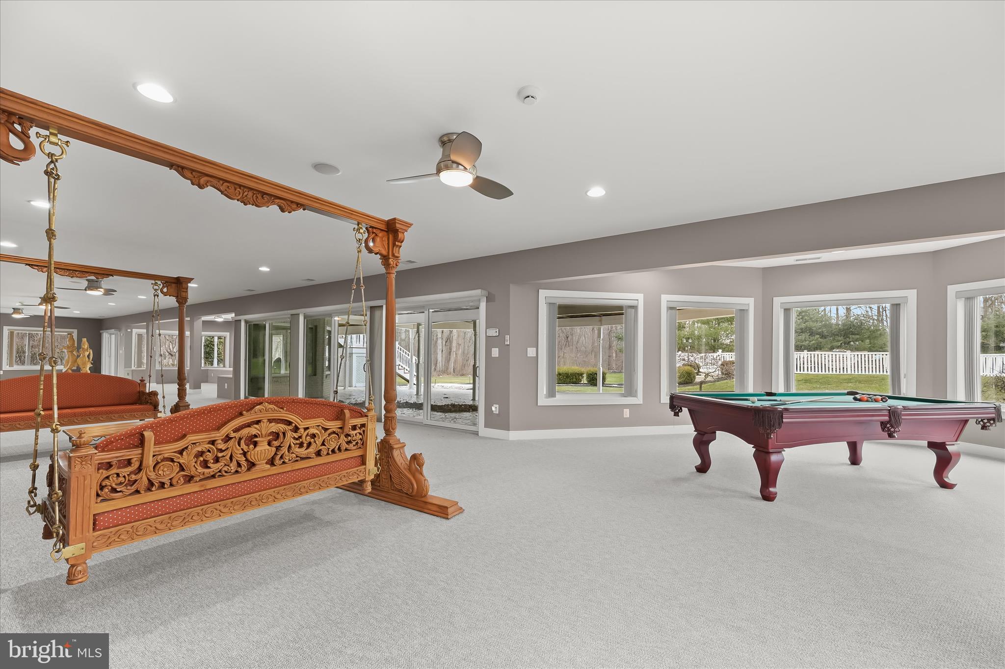 11678 Frederick Road Ellicott City, MD 21042 - Photo 92 of 118 a living room with furniture pool table and a large window