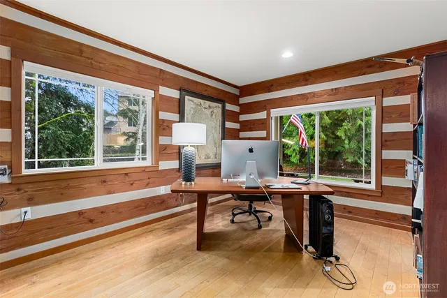 a view of a workspace with a window