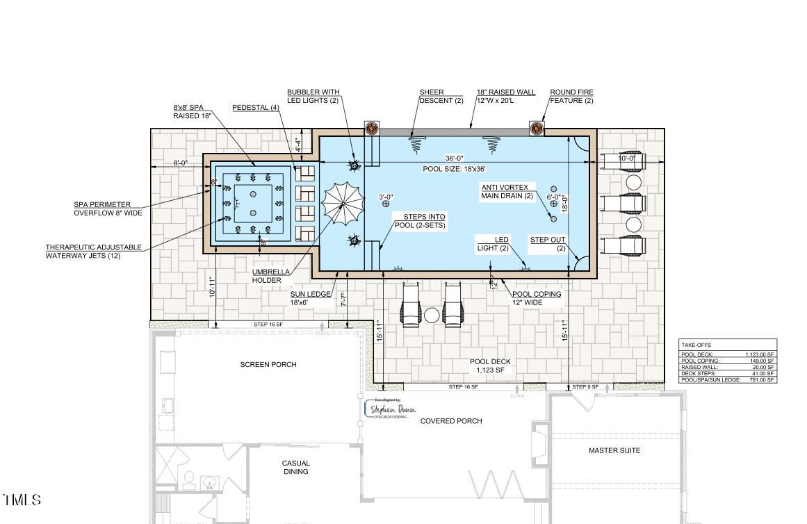 3601 Alamance Drive Raleigh, NC 27609 - Photo 56 of 56 Pool Layout