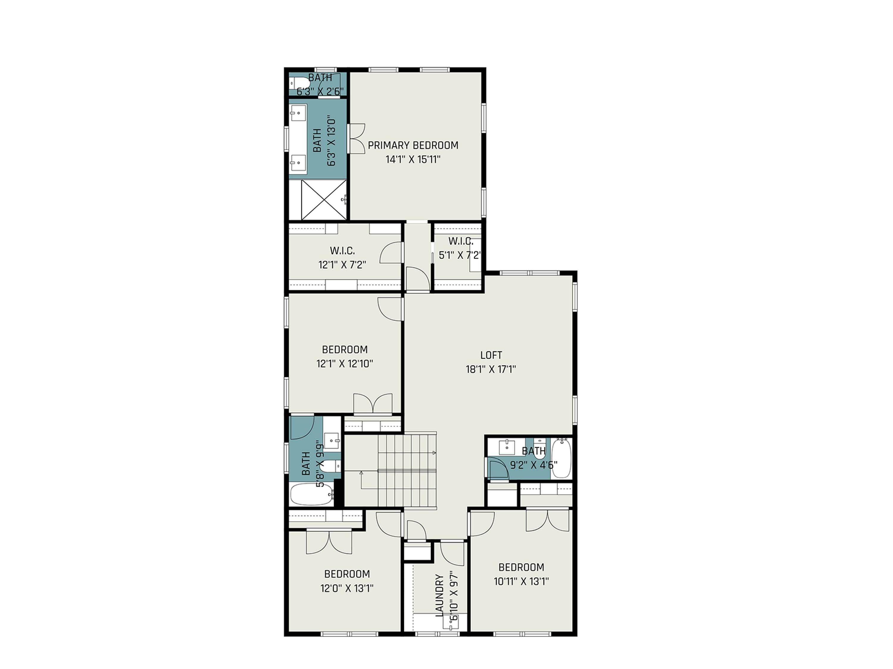 506 Cole Street Raleigh, NC 27605 - Photo 56 of 59 Floorplan - 2nd Floor