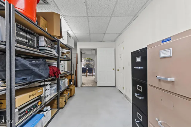 a view of storage and utility room