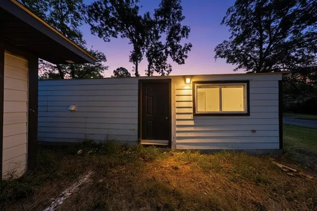 a view of house backyard