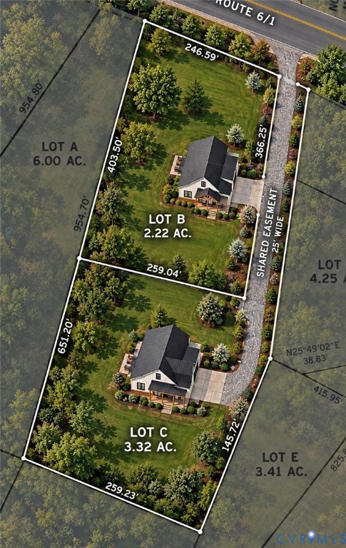 Site Plan. Illustrating property boundaries, lot s