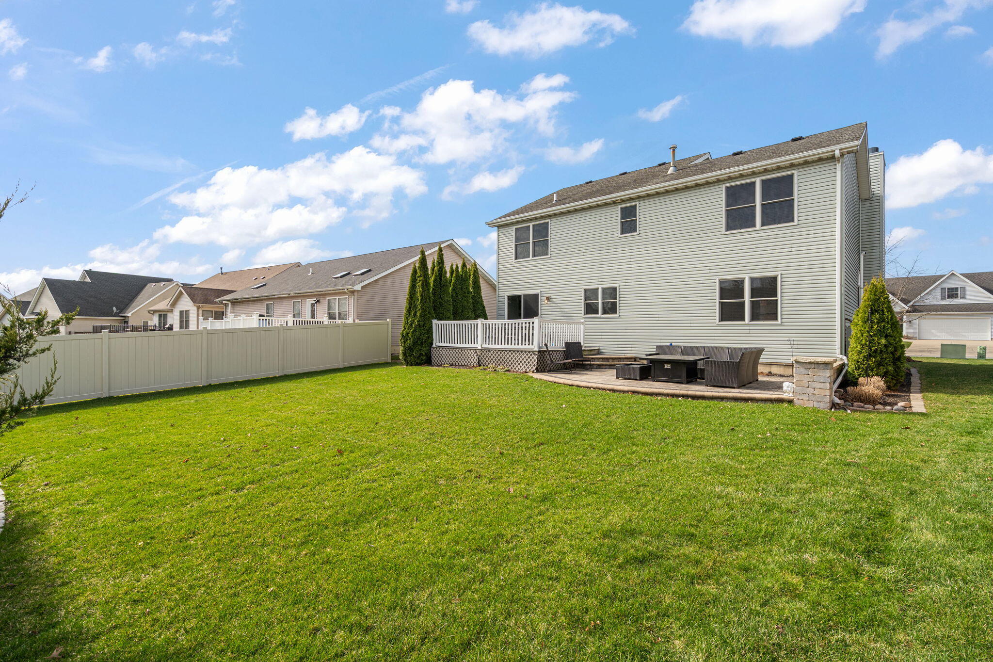 412 Chessington Drive Crown Point, IN 46307 - Photo 30 of 30 a front view of house with yard and seating area