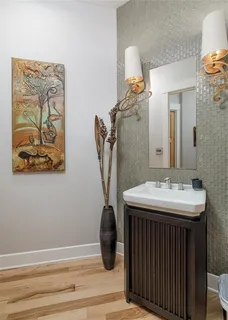 a view of a bike storage and utility room