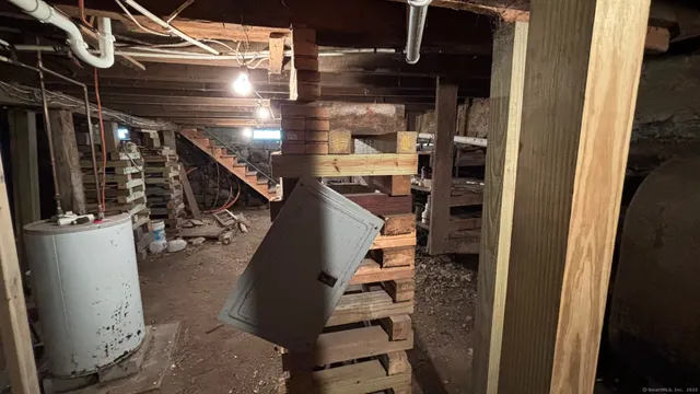 a view of a storage room