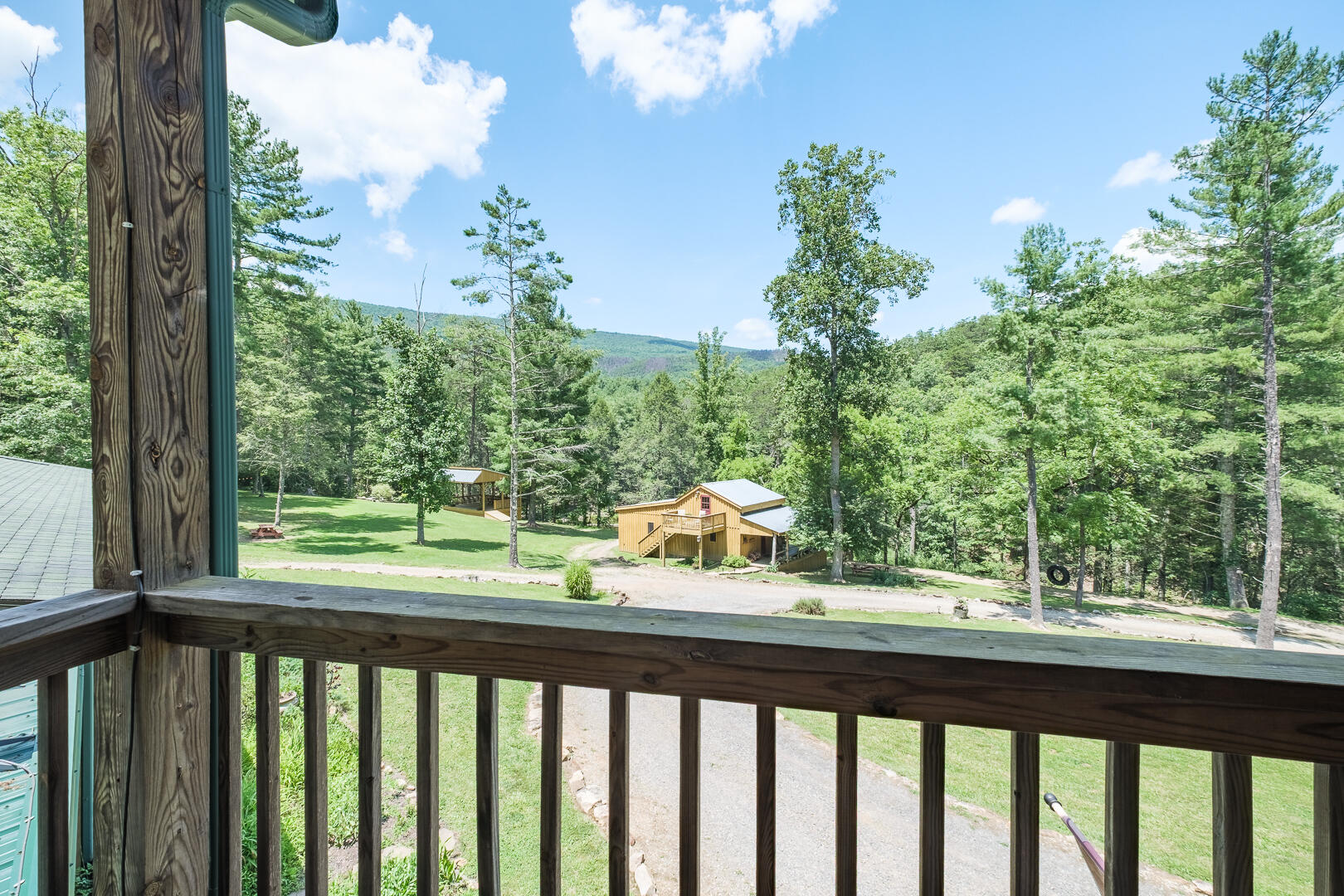 57 Hemlock Ridge Lane Catawba, VA 24070 - Photo 56 of 89 a view of a balcony with wooden floor