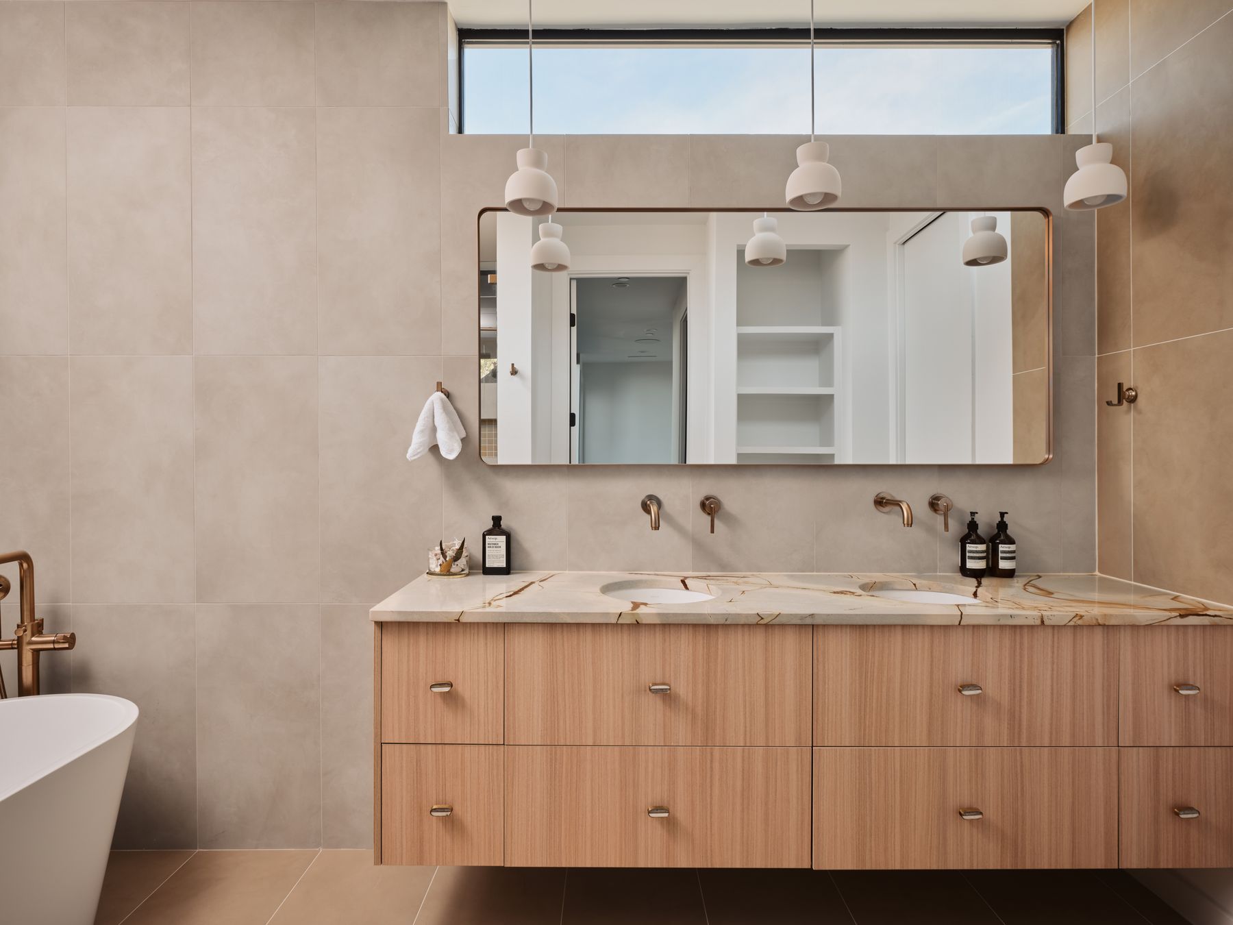 3209 Clawson Road Austin, TX 78704 - Photo 21 of 30 a bathroom with a sink and a mirror